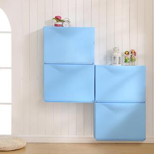 纳美嘉鞋柜塑胶收纳柜 儿童衣柜婴儿储物自由组合折叠式收纳柜