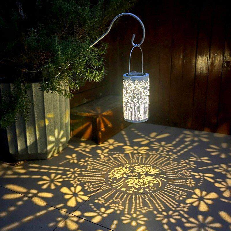 新款太阳能小夜灯户外庭院防水装饰阳台花园景观氛围草坪光影挂灯