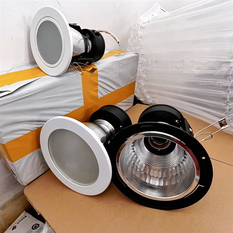 e27筒灯嵌入式开孔9 10 15厘米老式筒灯座装灯泡螺口天花灯玻璃罩