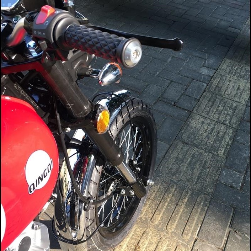 复古机车改装-mm车把方向把铝合金cnc平衡块阻流塞配重块端子