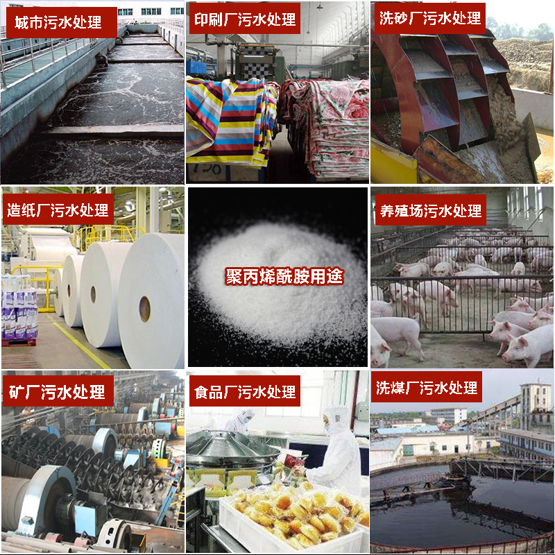 聚丙烯酰胺PAM高分子絮凝剂增稠剂阴阳非离子洗沙泥浆沉淀剂包邮
