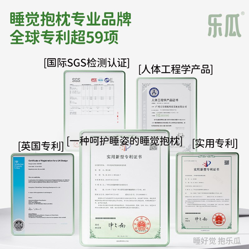 乐瓜冰丝冰凉款瓜瓜睡觉抱枕夹腿女生专用可拆洗长条侧睡靠枕男款