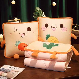 珊瑚绒午睡小毛毯办公室毛巾被加厚毯子沙发抱枕毯单人盖毯薄新款