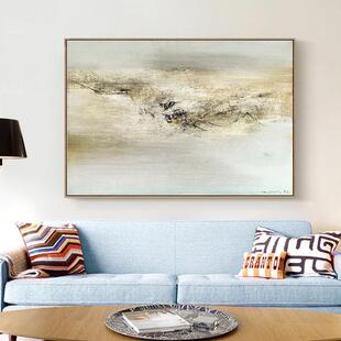 大仟印像 赵无极 抽象装饰画 样板房壁画办公室客厅书房玄关挂画