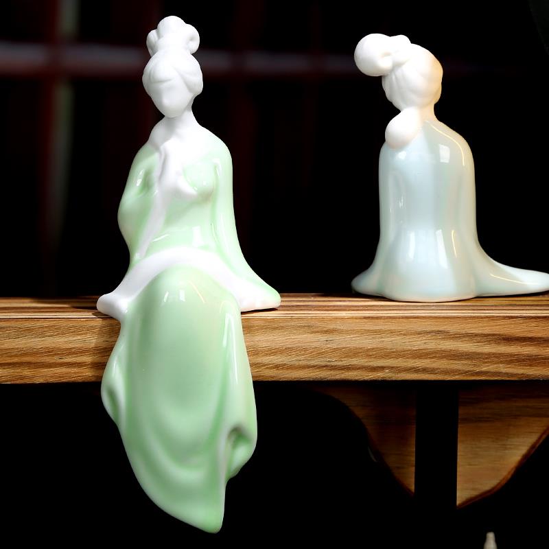 琴棋书画创意舞女花宠仕女摆件茶宠微景观家居芭蕾瑜伽造型装饰品