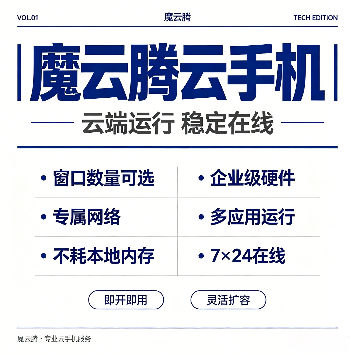 云手机ARM真机4G-8G内存可选稳定流畅即开即用魔云腾M48独立IP