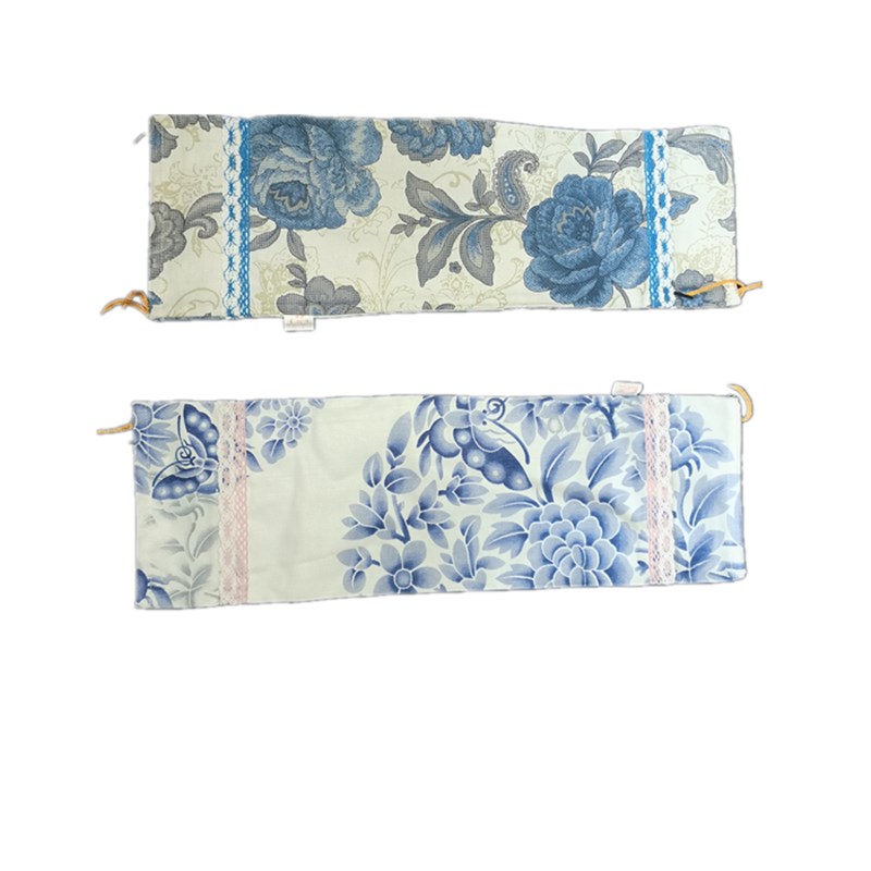 加大码花布粗布颈椎枕枕套圆柱形印花护颈糖果枕套