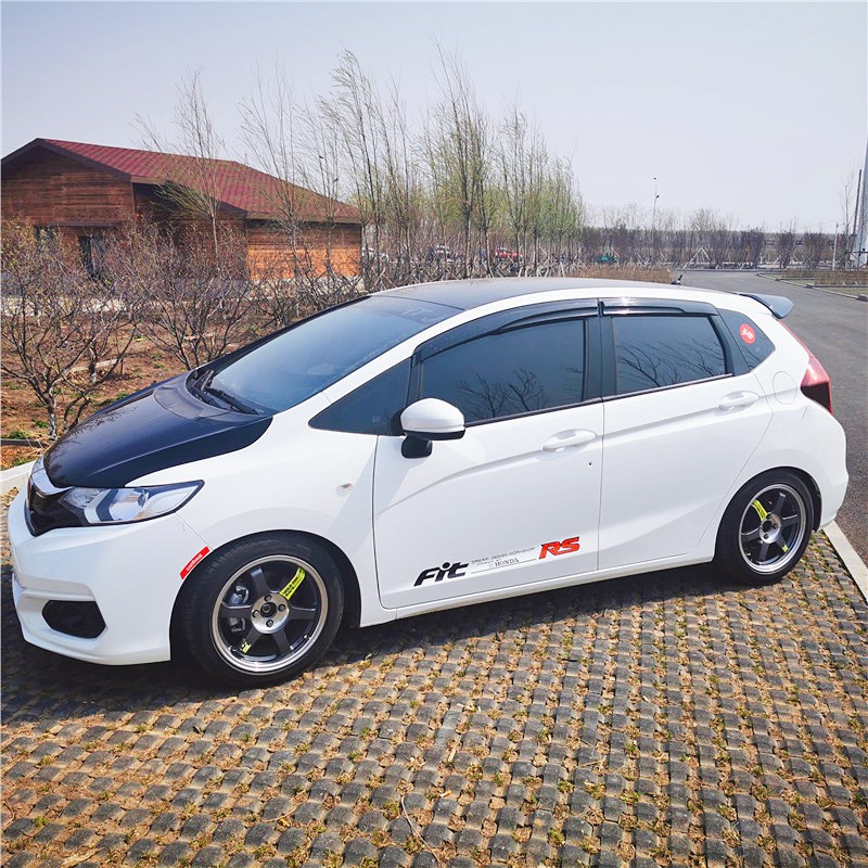 汽车飞度车贴纸车门GK5改装个性装饰创意反光防水划痕遮挡RS车贴