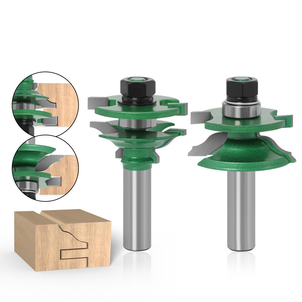 12柄户西榫合刀大户西榫合刀组合木工铣刀2件套柜门橱柜门框刀