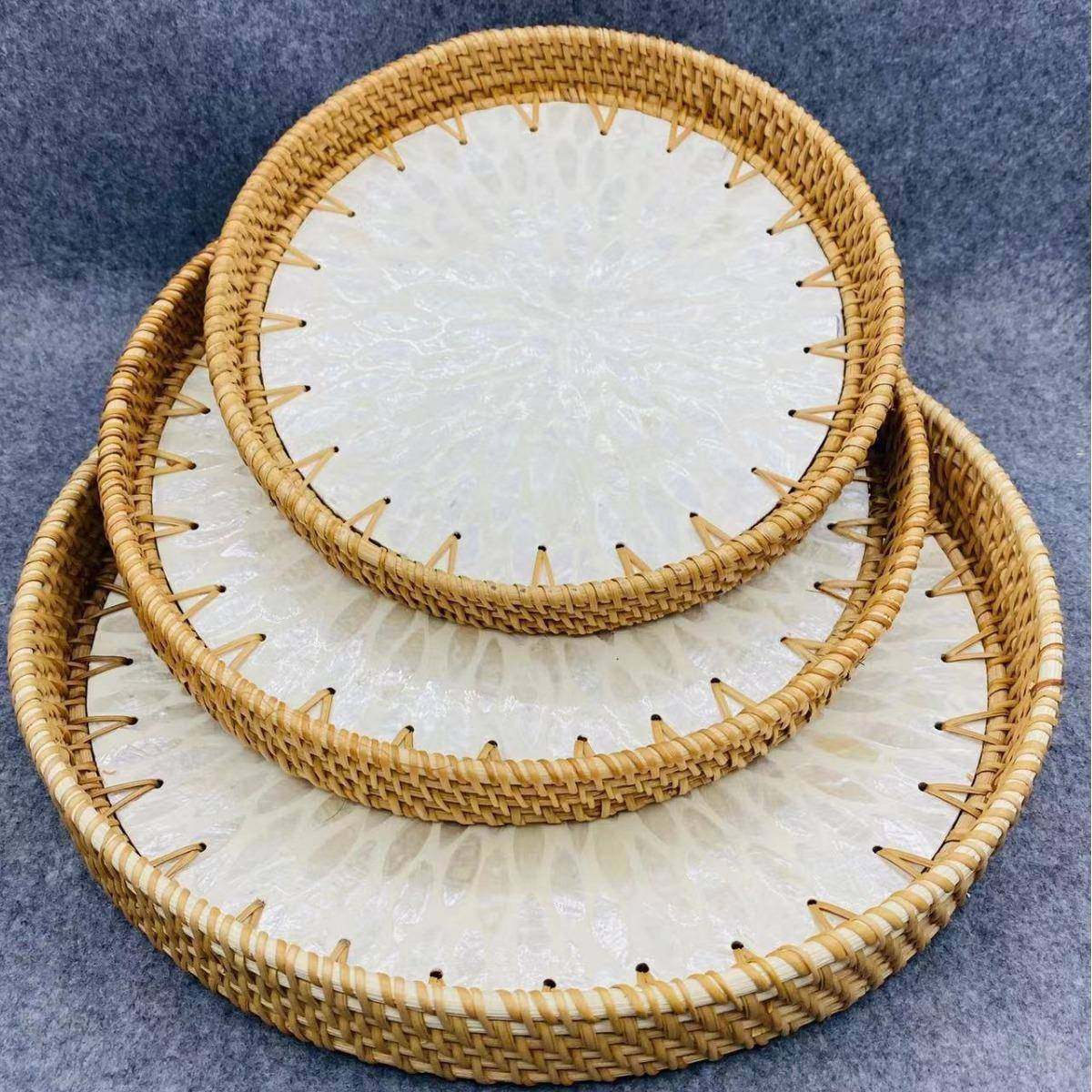 越南藤编水果篮手工编织面包篮馒头筐藤编贝壳托盘3件套,机械设备,其他机械设备,淘宝优惠券,粉丝福利购,淘宝优惠卷