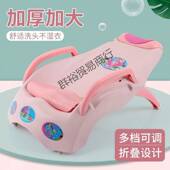儿童洗头躺椅床家用婴儿宝宝洗头躺椅可折叠小孩洗澡凳子群裕