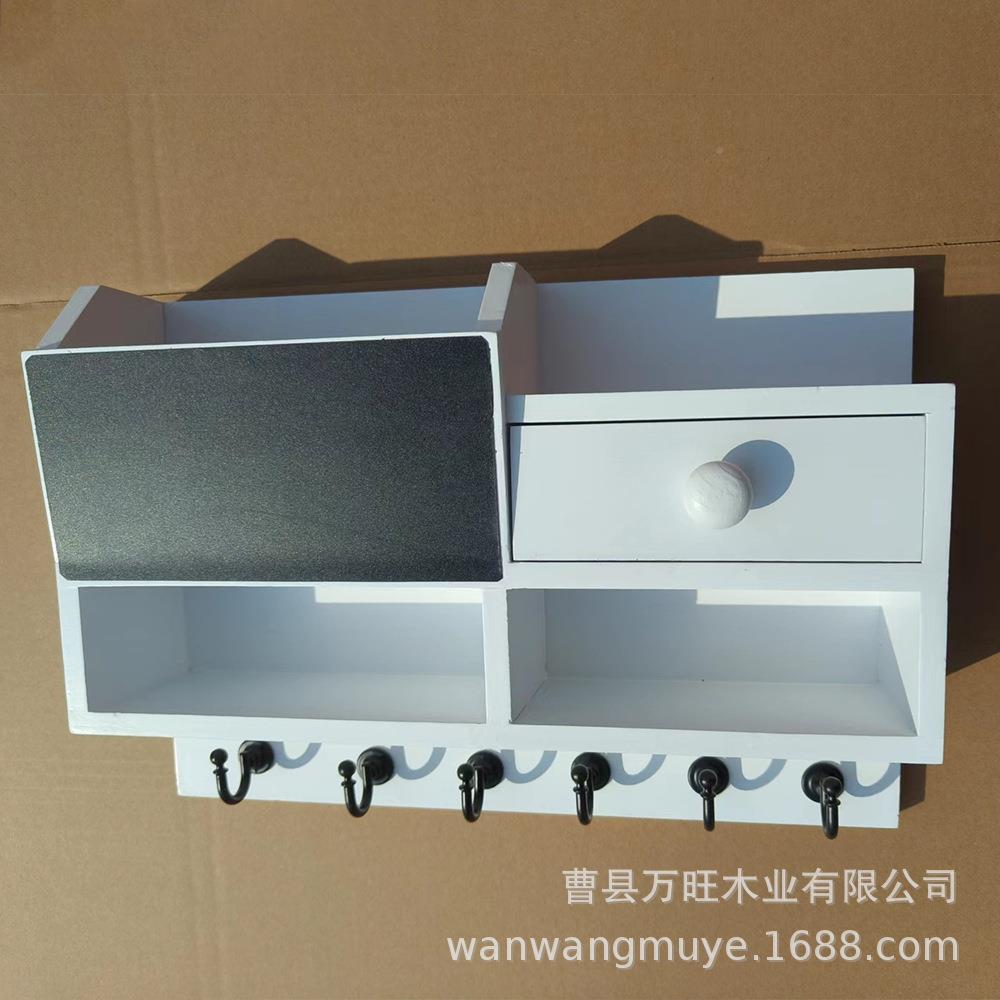 玄关挂装饰挂墙信封摆带小黑板件收纳架入户壁门架口置物小黑件板
