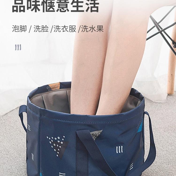 旅行洗衣袋旅游便携户外水盆泡脚桶水桶外出折叠盆一次性洗脚