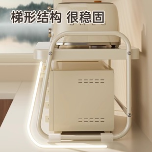 微波炉架子置物架台面烤箱双层多功能桌面厨房电饭锅具收纳架家用