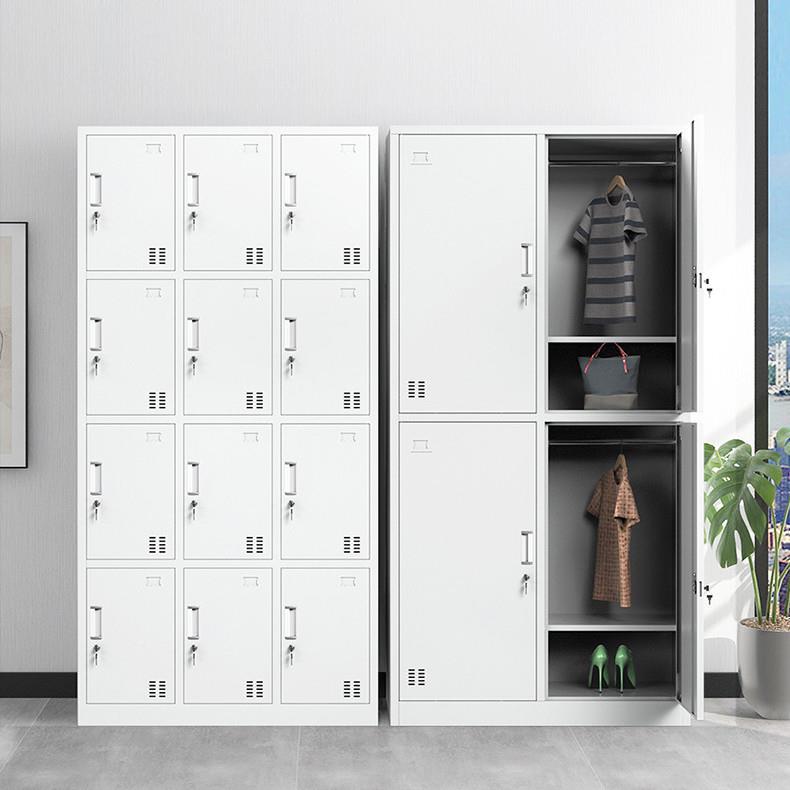 员XJI工铁衣柜带锁储物柜浴室换衣柜鞋多柜碗柜矮柜皮更柜文件柜