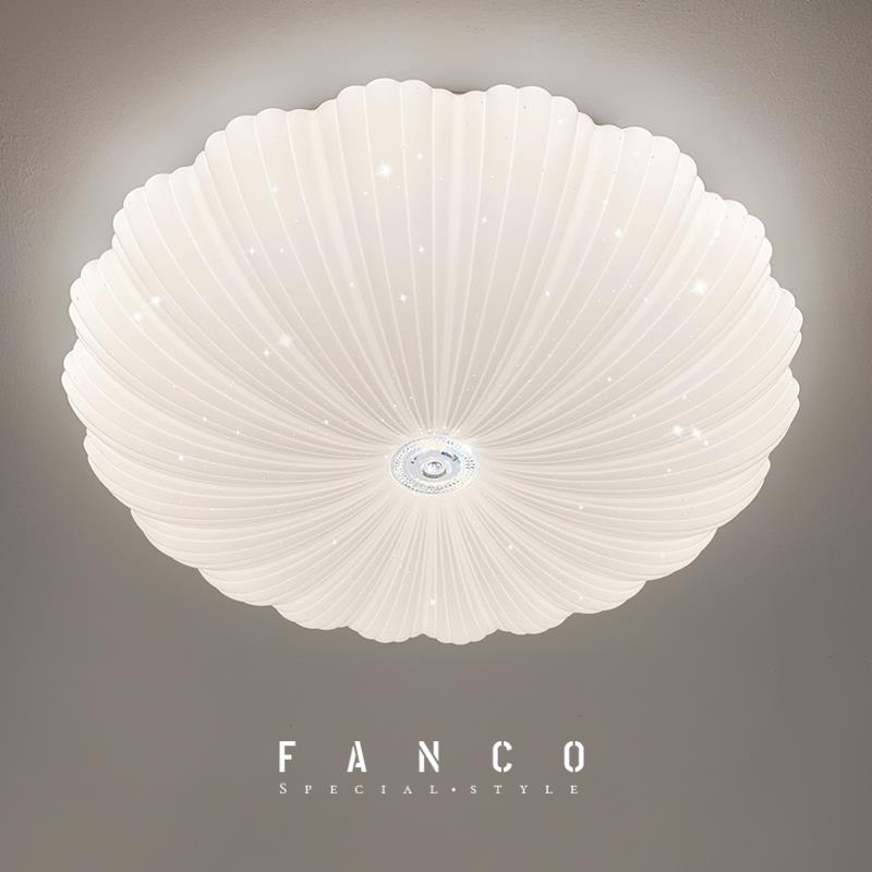 梵可灯具现代简约卧室灯圆形北欧房间衣帽间唯美浪漫星空吸顶灯