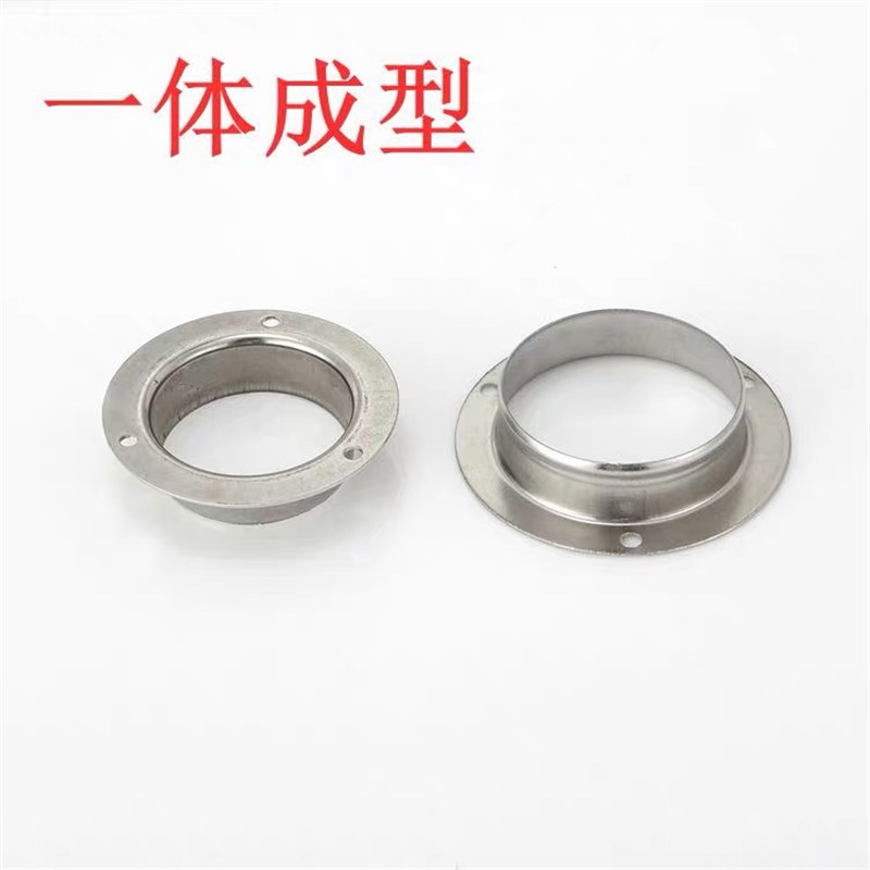 100mm60加大不锈钢法兰固定座加厚杆开口管隔断支架托架顶头底座