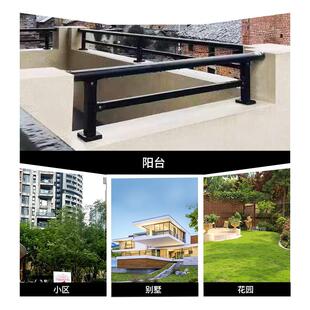 阳台护栏加高楼梯扶手女儿墙铁艺栏杆露台楼顶围墙防护栏锌钢围栏