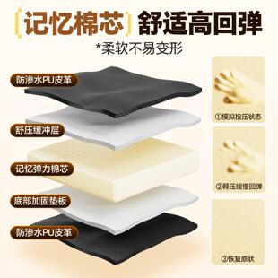 小凤仙钓鱼箱坐垫PU牛皮高弹坐垫钓鱼专用垂钓防滑舒适透气记忆箱