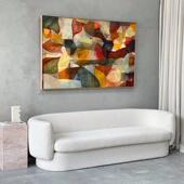 轻奢粉色天然大理石立柱客厅玄关墩子雕塑展示底座床头柜装 饰摆饰