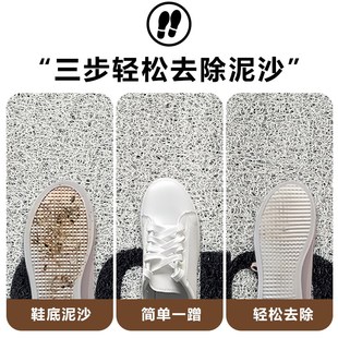 半圆形大门口进门脚垫复古入门丝圈地毯家用门垫 入户门地垫新中式