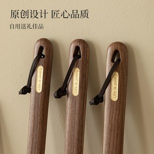 鞋 器 拨子榉木家用拔鞋 拔子提鞋 胡桃木鞋 扒子长柄鞋 把子鞋 穿鞋 抽鞋