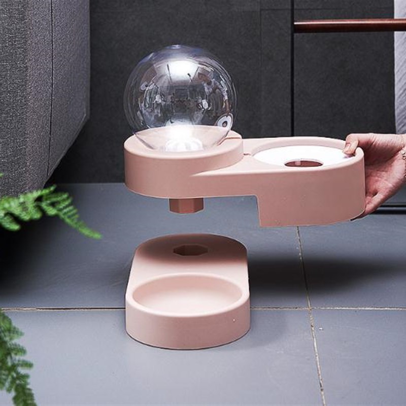宠物饮水器猫咪双碗狗食盆不湿嘴泡泡自动喝水神器宠物用品