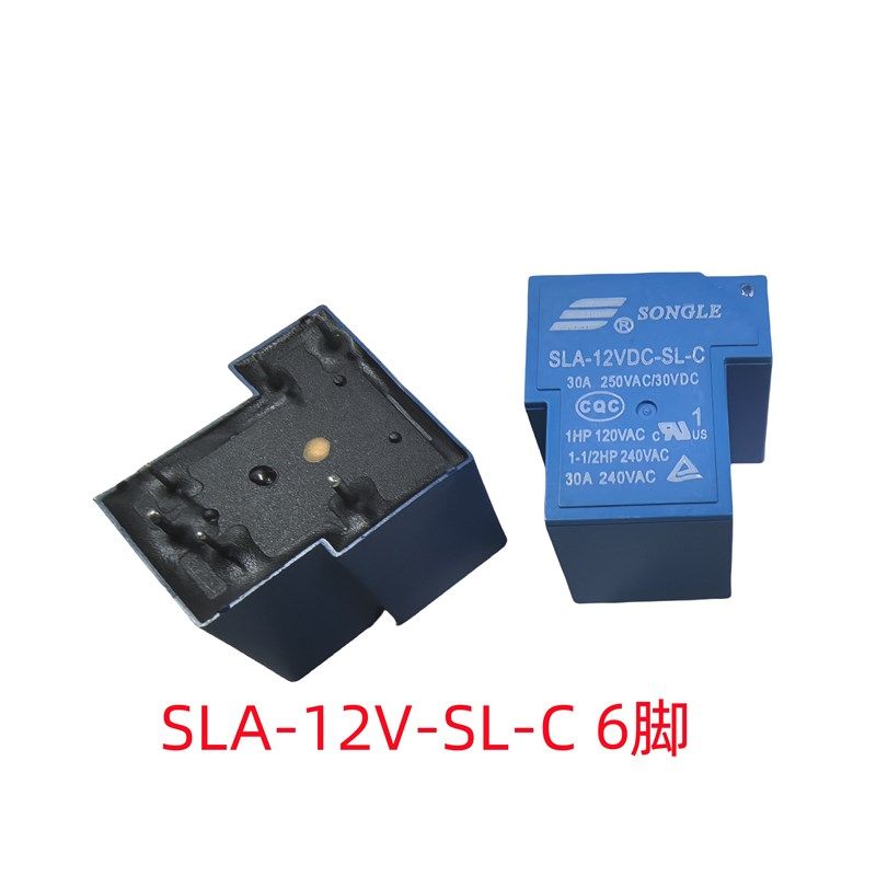 6脚| SLA- 05 12 24VDC-SL-C 5V 12V 24V 30A 松乐继电器 元器件