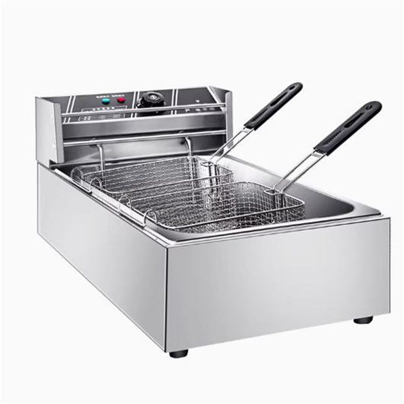 电热炸鸡油炸锅商用摆摊电炸炉大容量薯条电油条机薯塔串设备单缸