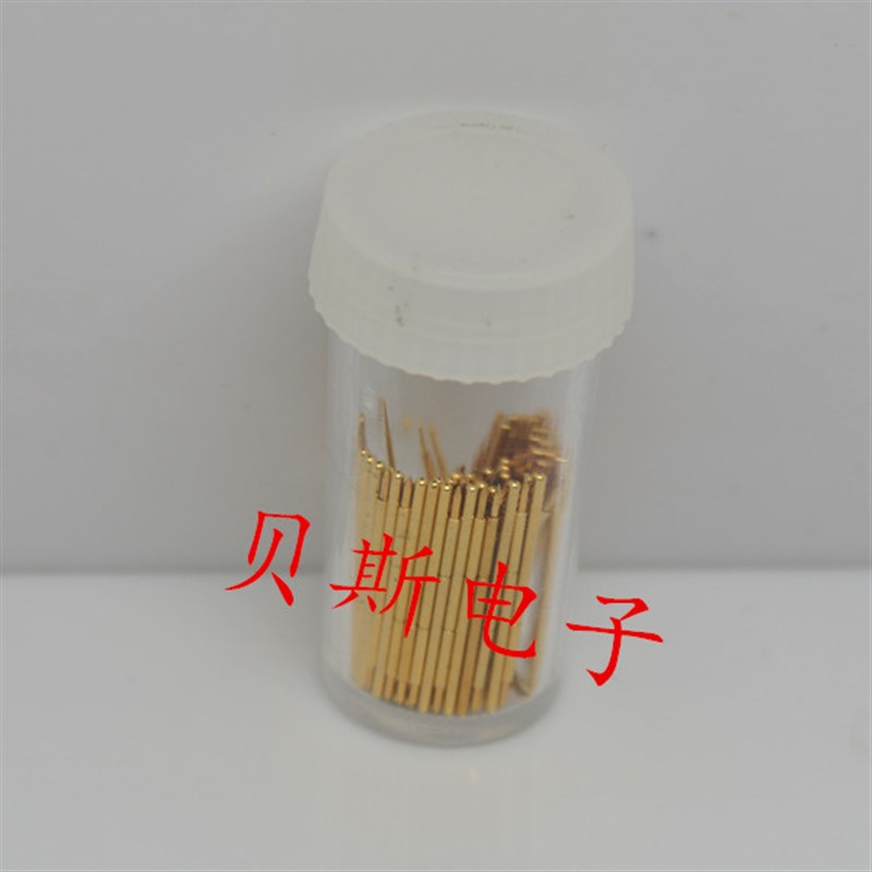 00#镀金头测试针PA058-B(直上尖头)探针 0.58mm顶针 弹簧针