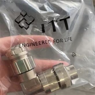 ITT插头CA120001-95屏蔽MOOG穆格力士乐比例伺服阀金属弯连接器