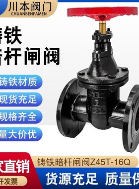 德国进口Z45T黑色铸铁闸阀法兰式暗杆闸阀升降式阀门配件国标4分6