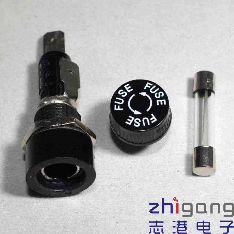 台湾 新进SCI 保险座R3-14C FUSE 6*30mm 保险盒 250V 10A 旋钮式