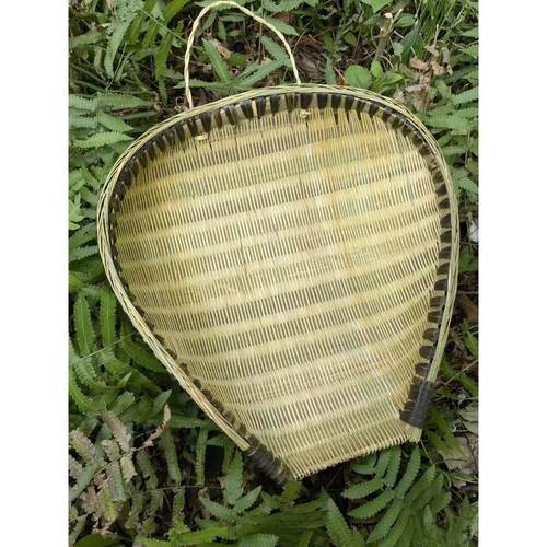 竹编簸箕筲箕竹篮竹筛农家手工青皮竹筐厨房洗菜沥水晾晒装饰家用