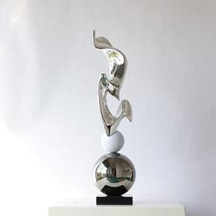 创意现代轻奢风酒店大堂别墅走廊过道玄关落地艺术雕塑装饰摆件