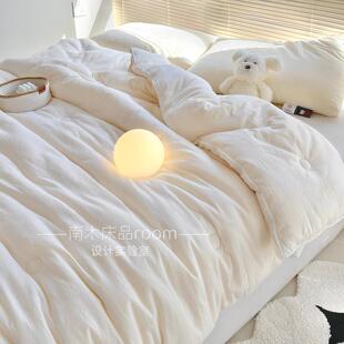 被窝哲学家｜40支全棉纱布大豆被春秋冬被芯2米加厚保暖柔软被子