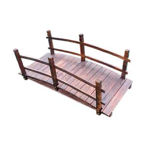 户外防腐实木景观小拱桥碳化鱼池栈道木桥庭院装饰摆件鹊桥婚礼桥