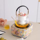 黑晶炉煮茶器高温璃茶壶全自动小型烧115玻水家耐用壶电茶壶茶具