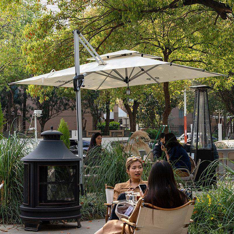 罗伞遮LMS-012阳伞户外庭院马伞咖厅外太阳伞露台啡遮阳棚摆别墅