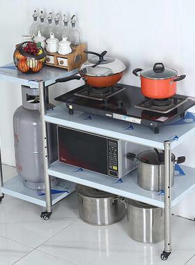 可移动锈厨钢灶台架瓦斯架子房置RJY物架灶液化气不罐收纳做饭蔬