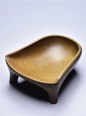 精歙砚名师老坑DDA黄鱼子掌中宝小巧砚把玩砚抄经砚小楷台文房品