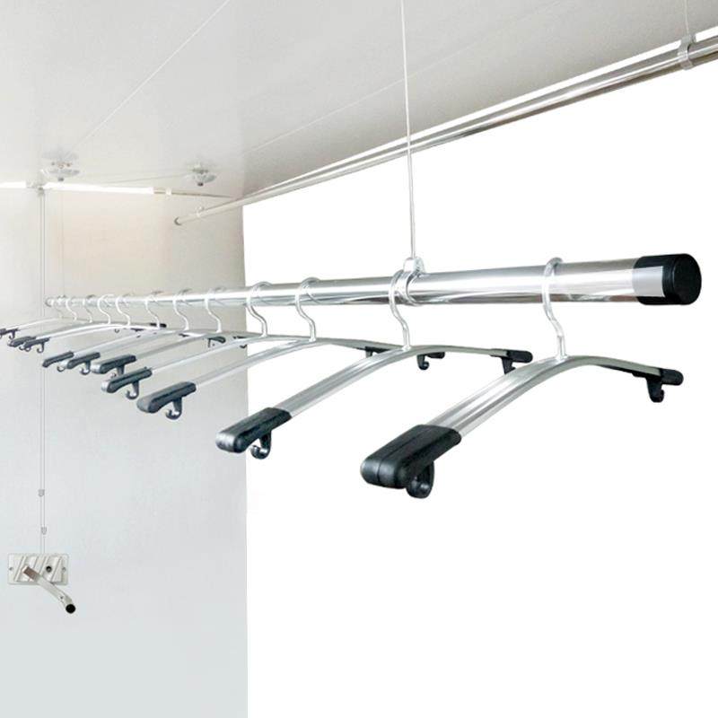 晾衣架升双降手摇阳台用单杆杆架式米晒A-9000C晾衣杆家凉衣架不