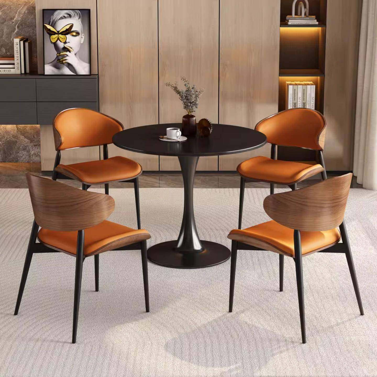 轻北欧实木椅子奢岩店1544板洽谈椅组合售桌楼处酒办公商务接待小,住宅家具,岩板餐桌,淘宝优惠券,粉丝福利购,淘宝优惠卷