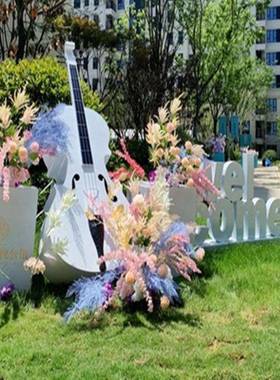 户花品园大提琴花架雕塑饰意别墅创庭院金属园林景外观工CMQ艺品