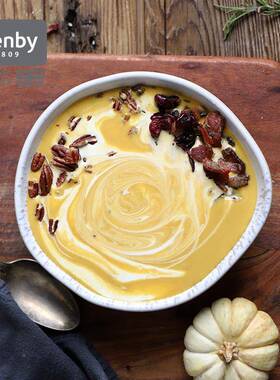 denb英y国进口瓷盘子创意陶盘家菜用西餐异型餐盘 窑迹·UID琥珀