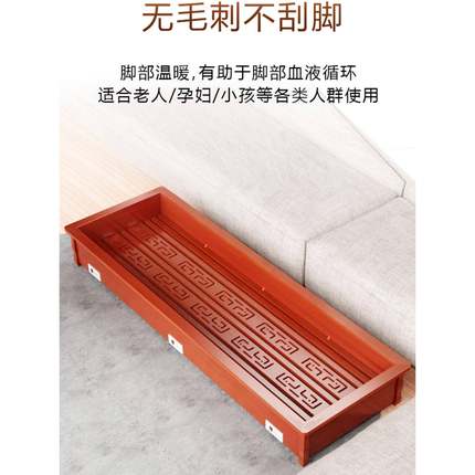 实木家用取器烤火箱暖脚神电器XW-120烤火器火桶烤炉长方形火节能