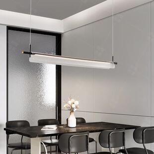 意式极简长条吊灯 后代奢饭厅办公室灯具 样板房样轻品中屋现QPB