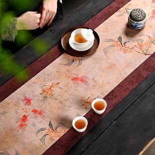 云沙茶垫水防滑茶垫无防障碍手豪华高端工制作禅意桌旗型中国新WR