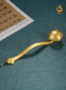 黄铜饰品如意拉件铜工品学手习中桌艺文饰品高考礼GSM物送给妈妈