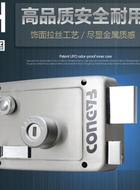 门安得利外装门锁老式防盗B锁304不锈KLS钢叶室内户外木铁门超级